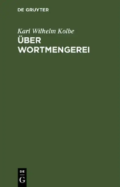 Cover of Über Wortmengerei