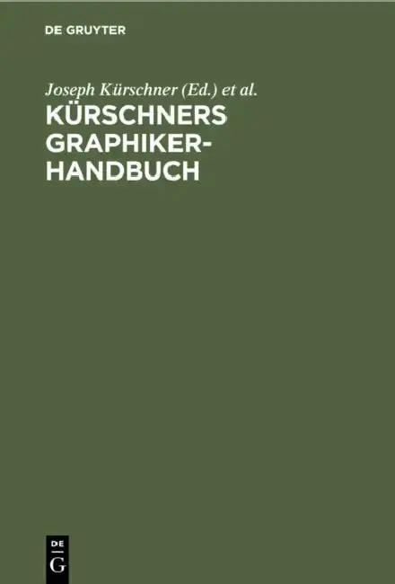 Cover of Kürschners Graphiker-Handbuch
