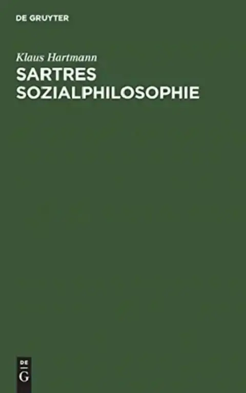 Cover of Sartres Sozialphilosophie