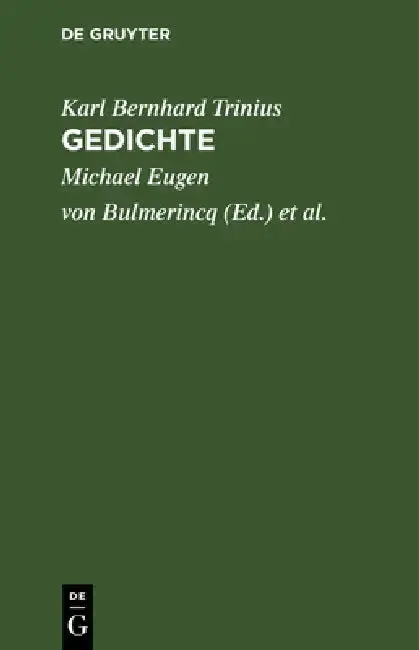 Cover of Gedichte