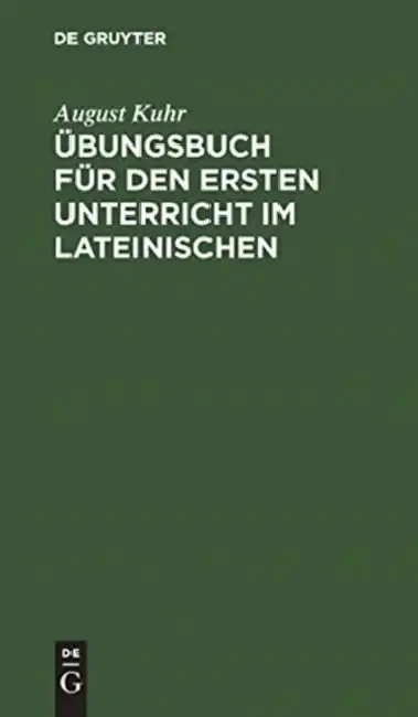Cover of Übungsbuch für den ersten Unterricht im Lateinischen
