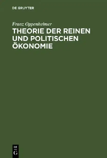 Cover of Theorie der reinen und politischen Ökonomie