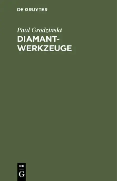 Cover of Diamant-Werkzeuge