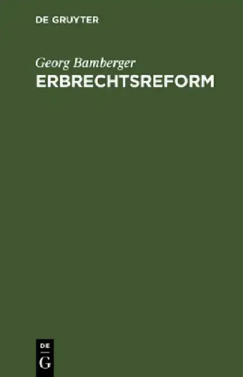 Cover of Erbrechtsreform