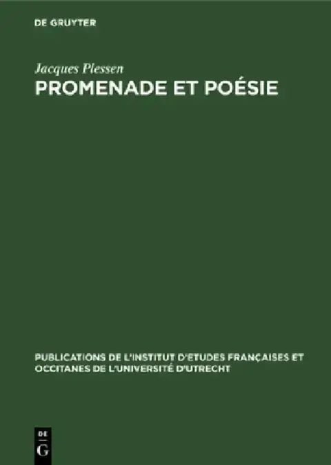 Cover of Promenade et poésie