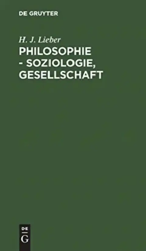 Cover of Philosophie - Soziologie, Gesellschaft