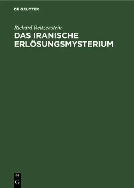 Cover of Das iranische Erlösungsmysterium