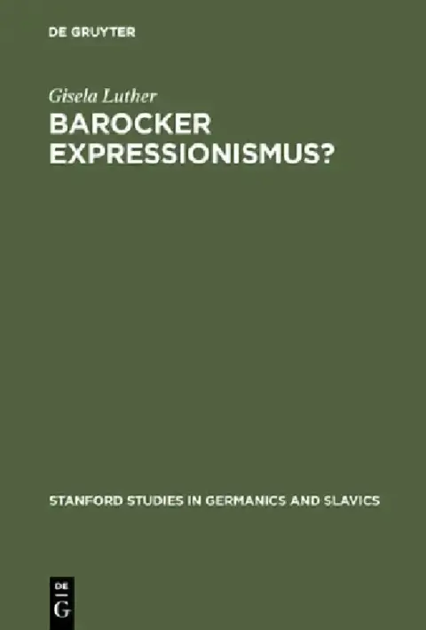 Cover of Barocker Expressionismus?
