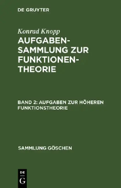 Cover of Aufgaben Zur Höheren Funktionstheorie