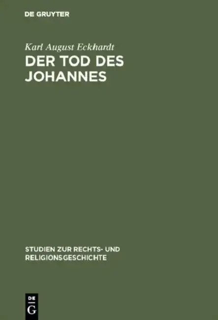 Cover of Der Tod des Johannes