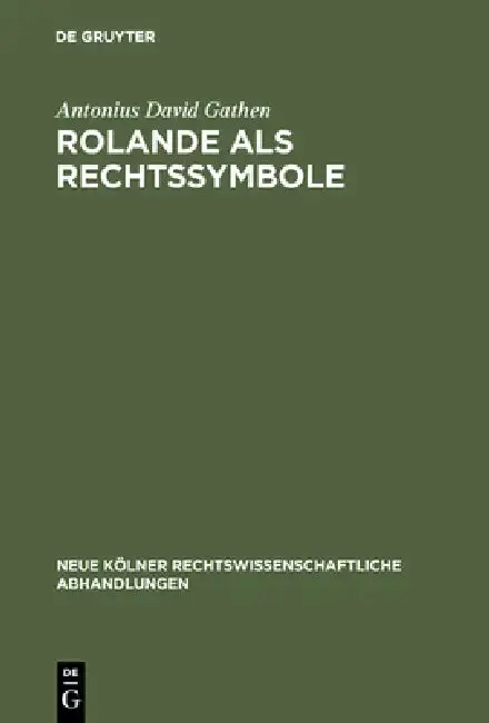 Cover of Rolande als Rechtssymbole