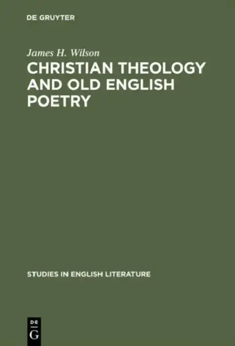 Cover of Christian Theology and Old English Poetry