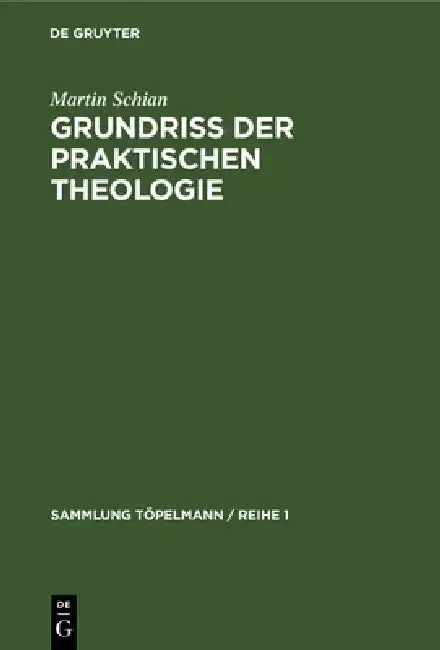 Cover of Grundriß der praktischen Theologie
