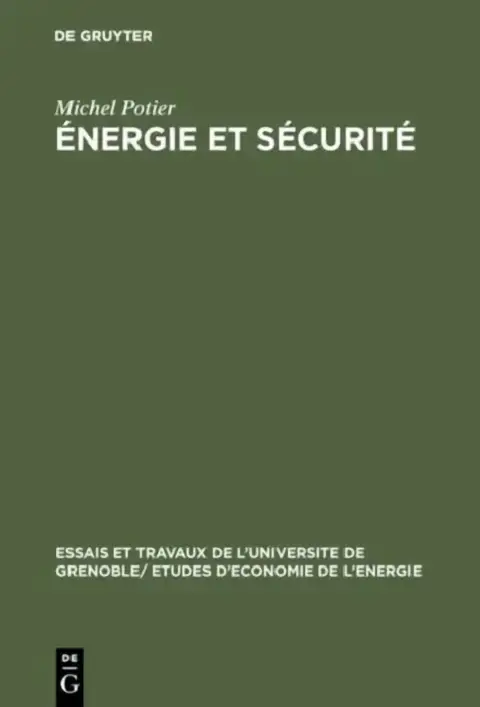 Cover of Énergie et sécurité