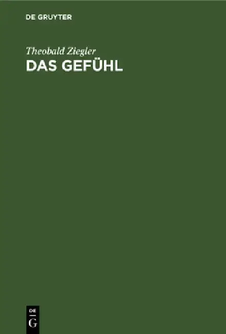 Cover of Das Gefühl