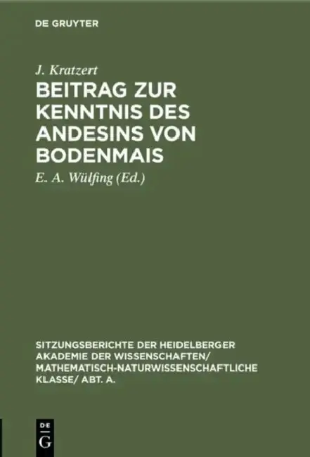 Cover of Beitrag Zur Kenntnis Des Andesins Von Bodenmais