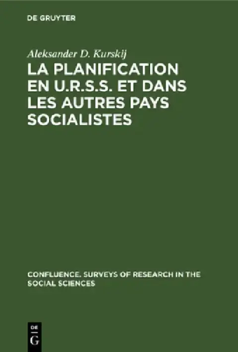 Cover of La planification en U.R.S.S. et dans les autres pays socialistes