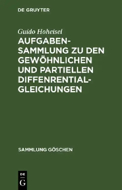 Cover of Aufgabensammlung Zu Den Gewöhnlichen Und Partiellen Diffenrentialgleichungen