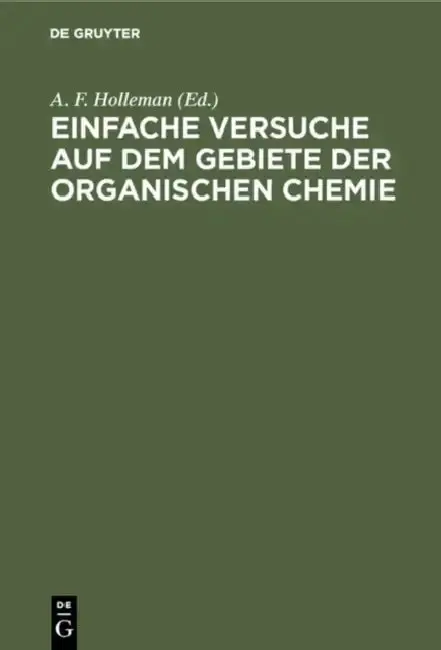 Cover of Einfache Versuche auf dem Gebiete der organischen Chemie