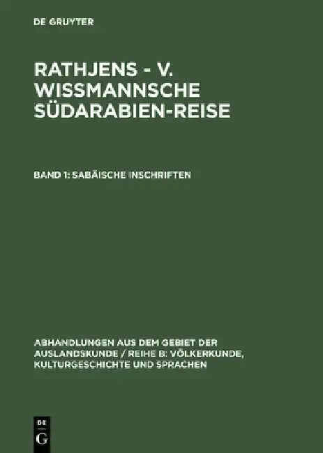 Cover of Sabäische Inschriften