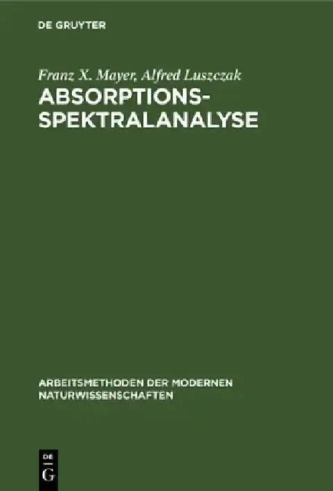 Cover of Absorptions-Spektralanalyse
