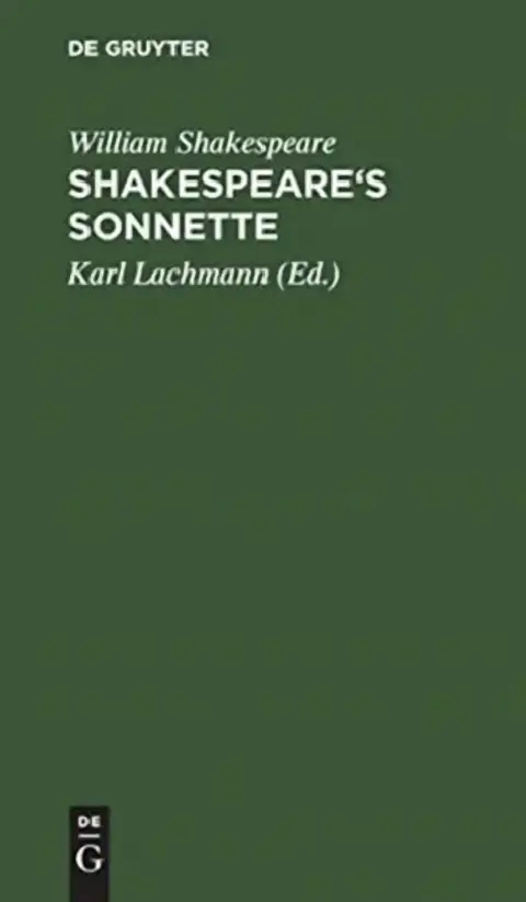 Cover of Shakespeare's Sonnette