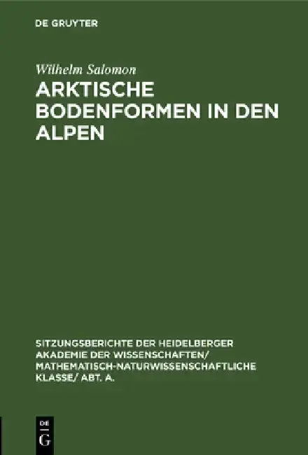 Cover of Arktische Bodenformen in Den Alpen