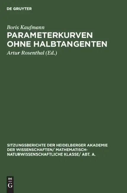 Cover of Parameterkurven Ohne Halbtangenten