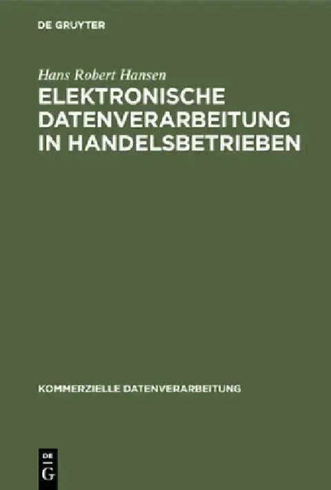 Cover of Elektronische Datenverarbeitung in Handelsbetrieben