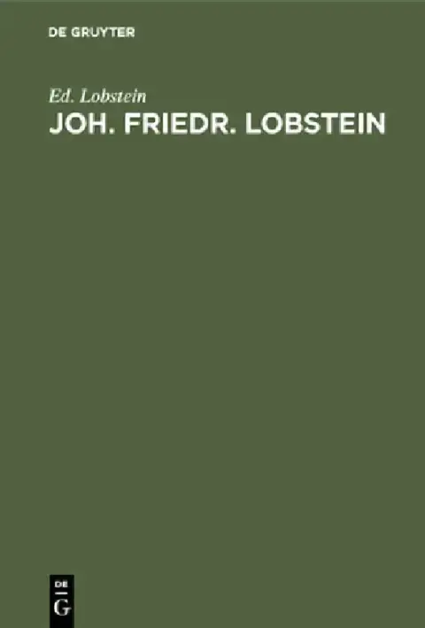Cover of Joh. Friedr. Lobstein