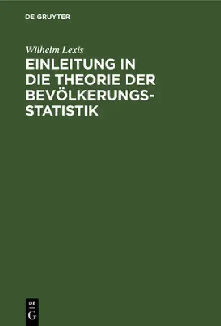 Cover of Einleitung in die Theorie der Bevölkerungsstatistik