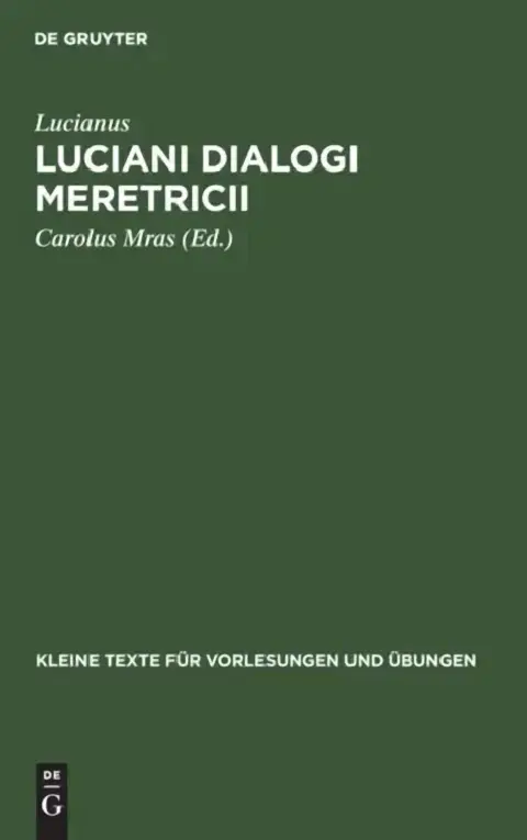Cover of Luciani Dialogi Meretricii