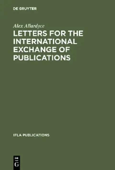 Cover of Letters for the International Exchange of Publications