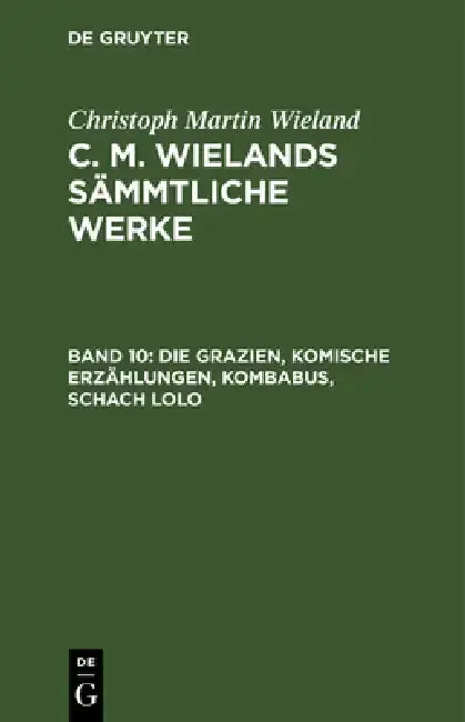 Cover of Die Grazien, Komische Erzählungen, Kombabus, Schach Lolo