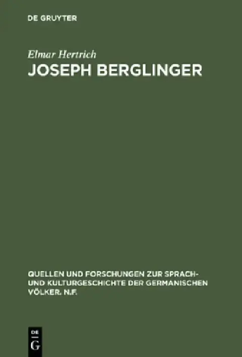 Cover of Joseph Berglinger