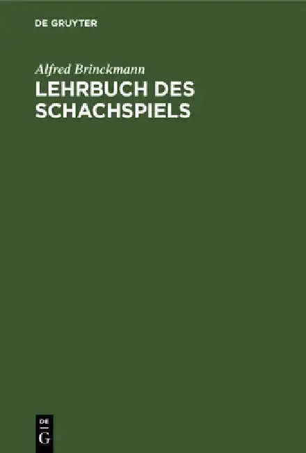 Cover of Lehrbuch Des Schachspiels