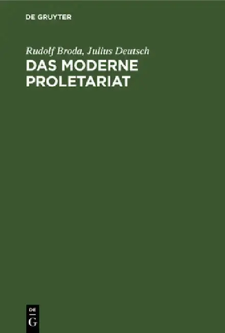 Cover of Das Moderne Proletariat