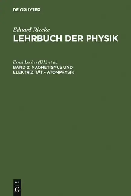 Cover of Magnetismus Und Elektrizität - Atomphysik