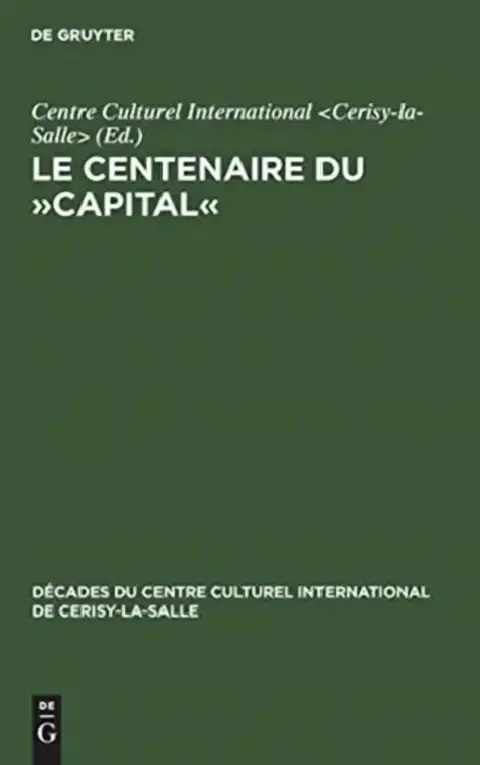 Cover of Le Centenaire du Capital
