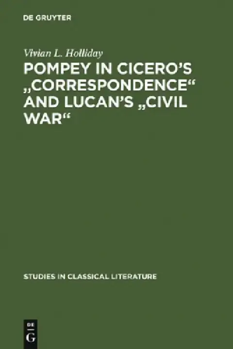 Cover of Pompey in Cicero's Correspondence and Lucan's Civil War