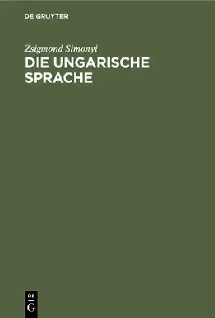 Cover of Die Ungarische Sprache