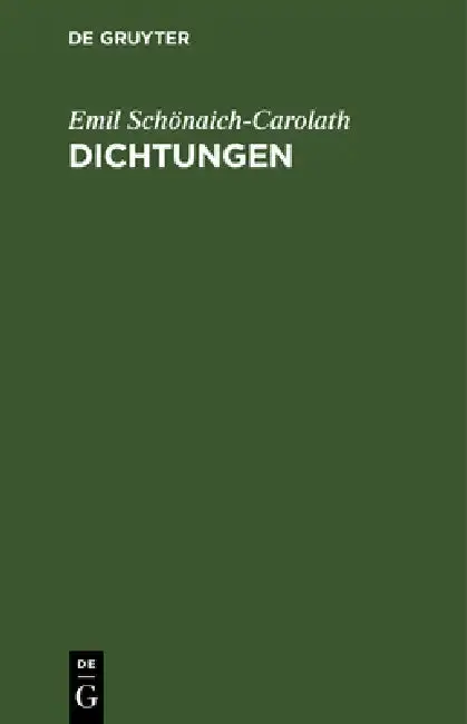 Cover of Dichtungen