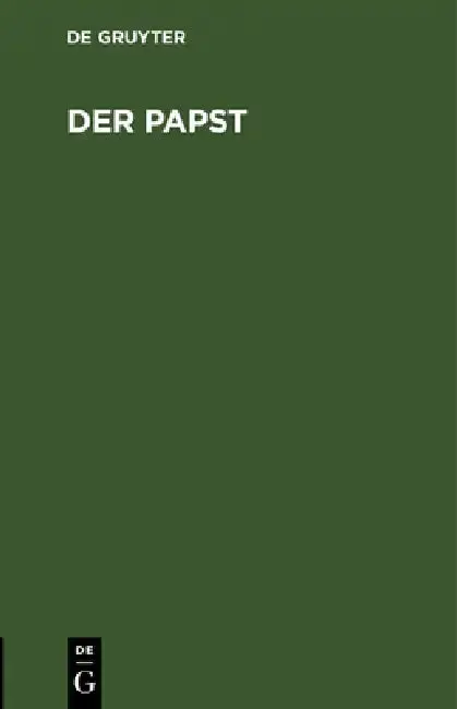 Cover of Der Papst
