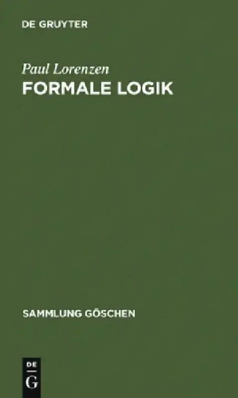 Cover of Formale Logik