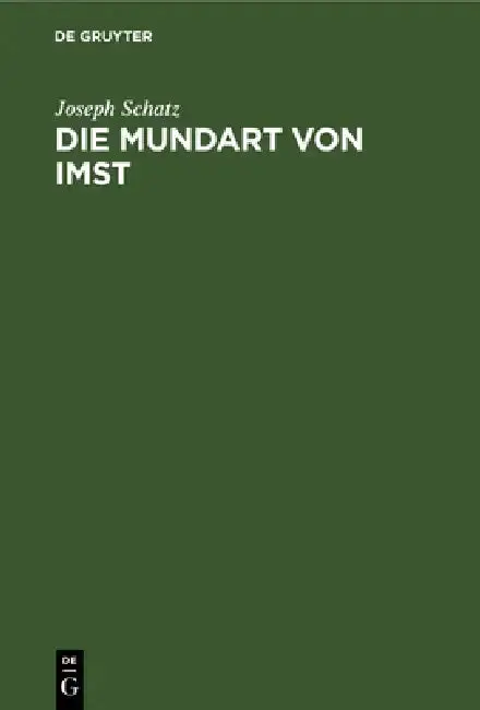 Cover of Die Mundart Von Imst