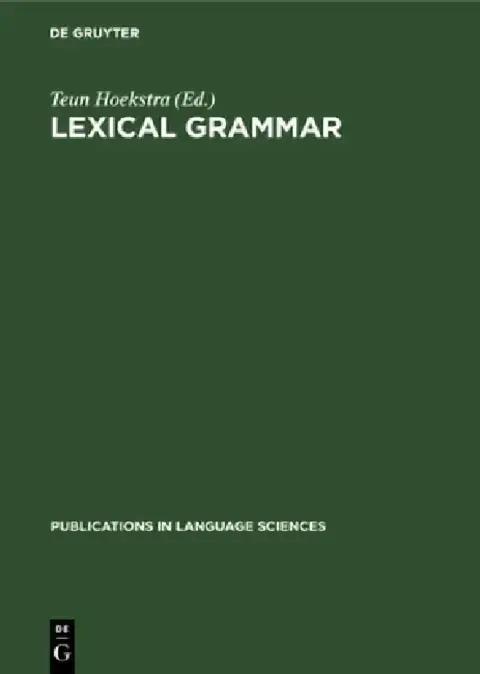 Cover of Lexical Grammar