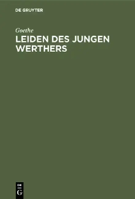Cover of Leiden des jungen Werthers