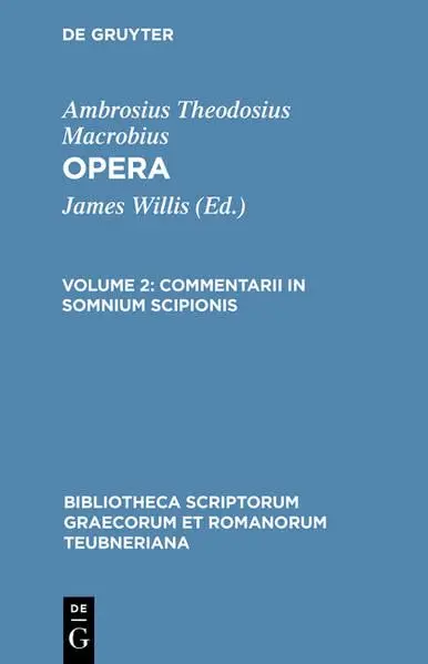 Cover of Commentarii in Somnium Scipionis