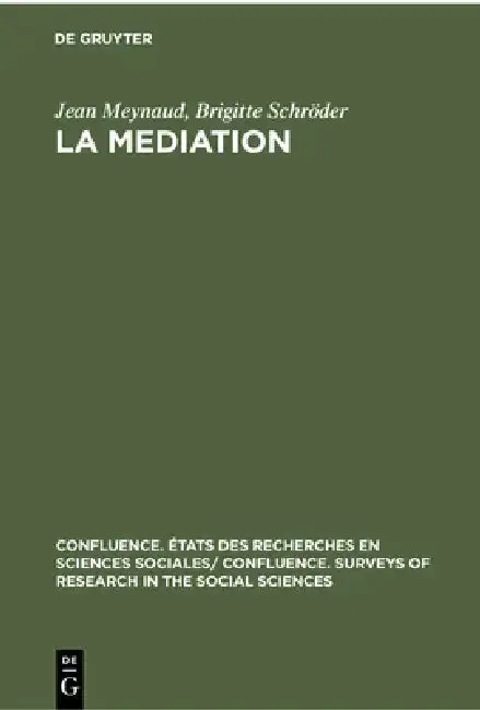 Cover of La Mediation