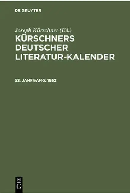 Cover of 1952